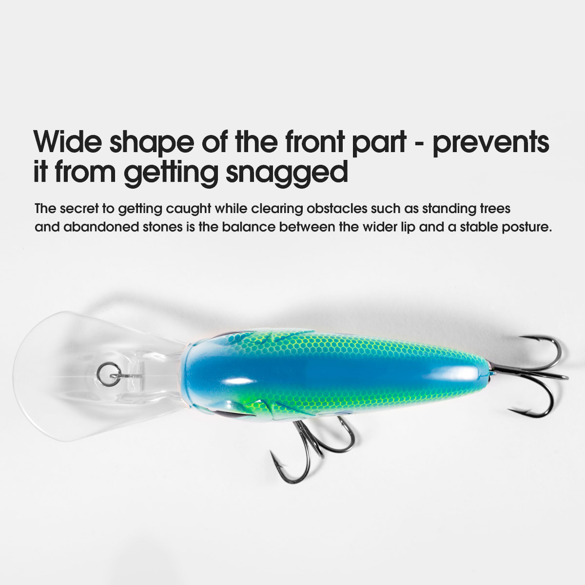 Luya Bait Rock Little Fat Mino 80mm305g Vibrating Bead Perch Bow Plastic Artificial Hard Bait Without Hooks Fishing Bait – Hard Lure – view 3