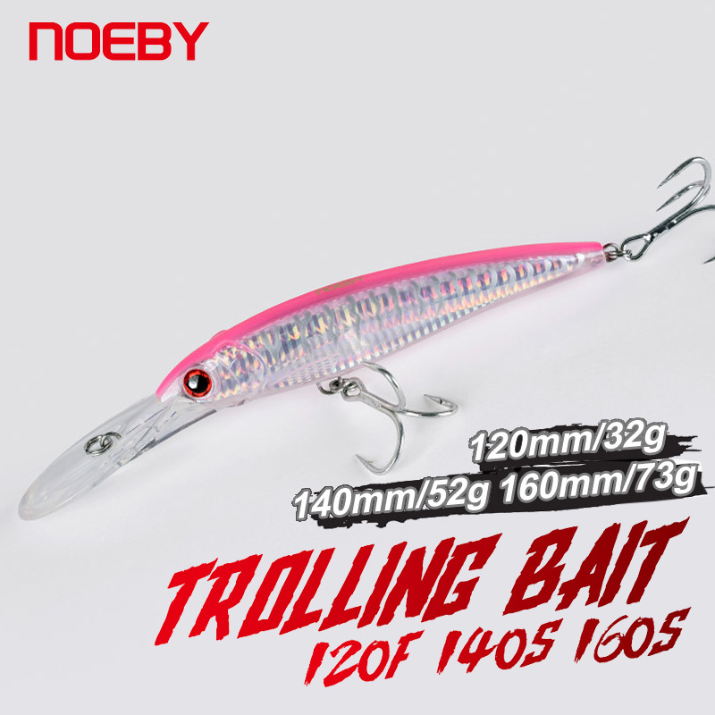 For ABS Sea Boat Hard Bait Fake Long Tongue Plate Trolling Mino Luya for Saltwater Fish 52gGT – Hard Lure – view 5