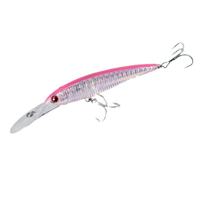 For ABS Sea Boat Hard Bait Fake Long Tongue Plate Trolling Mino Luya for Saltwater Fish 52gGT – Hard Lure – view 1