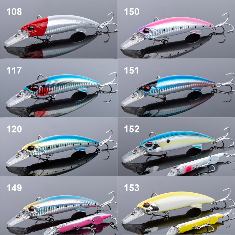 Lure ABS Sea Fishing Minnow Bait 110mm/64g Slow Sinking Artificial Hard Bait for Perch Wholesale – Minnow – view 3