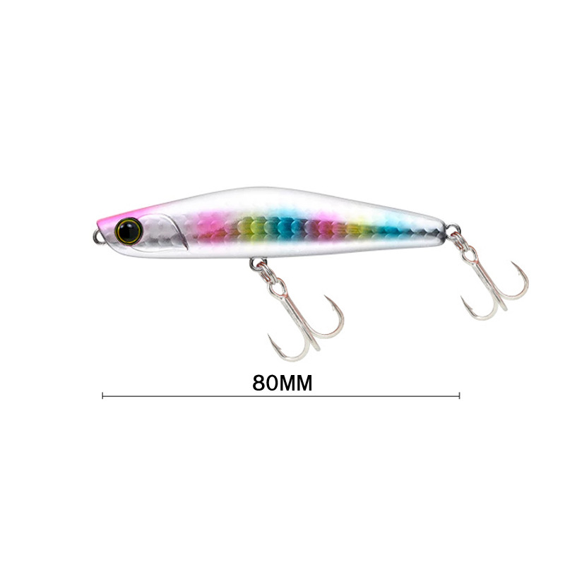 CHEERY 10cm ABS 3D Eyes Sinking Minnow Hard Fishing Lure Topwater Pencil Ocean Boat Fishing Saltwater Marlin River Stream – Fishing Lure – view 3