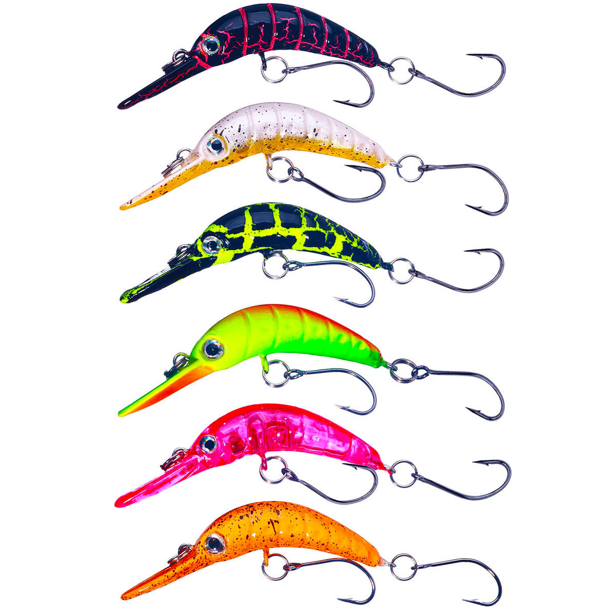 ABS Plastic Sinking Grasshopper Insect Lure Curved Minnow Artificial Hard Bait for Trout Perch Stream Fishing – Minnow – view 2