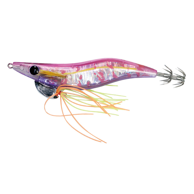 CHEERY New Squid Jig 92mm 11g 2.5# Midwater Bait Hard Plastic Fishing Lure for Sea Bass Salmon Catfish Saltwater Boat Use – Wood Shrimp – view 5