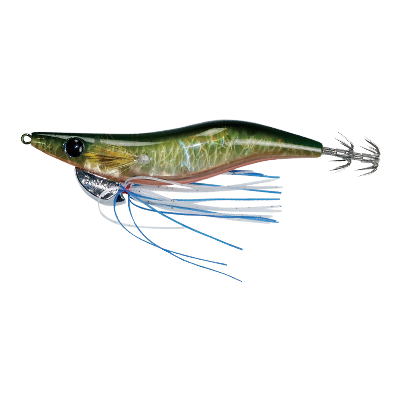 CHEERY New Squid Jig 92mm 11g 2.5# Midwater Bait Hard Plastic Fishing Lure for Sea Bass Salmon Catfish Saltwater Boat Use – Wood Shrimp – view 4