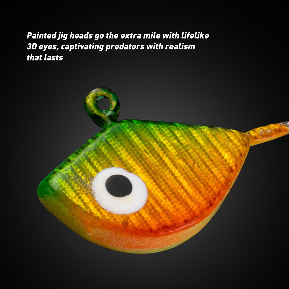 CHEERY Mini Teardrop Glow in Dark Micro Jig Head with 3D Eyes, Winter Ice Fishing Hook & Lure Tackle – Metal Jig – view 5