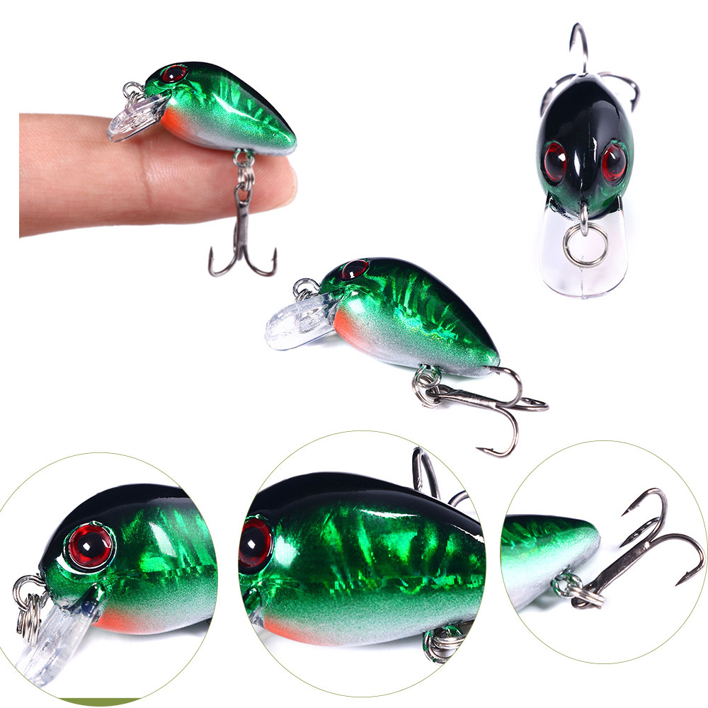 CHEERY New Artificial Hard Bait Topwater Lure 1.5G ABS Material for Catfish Cod & Pike Fishing with Hooks – Crankbait – view 5