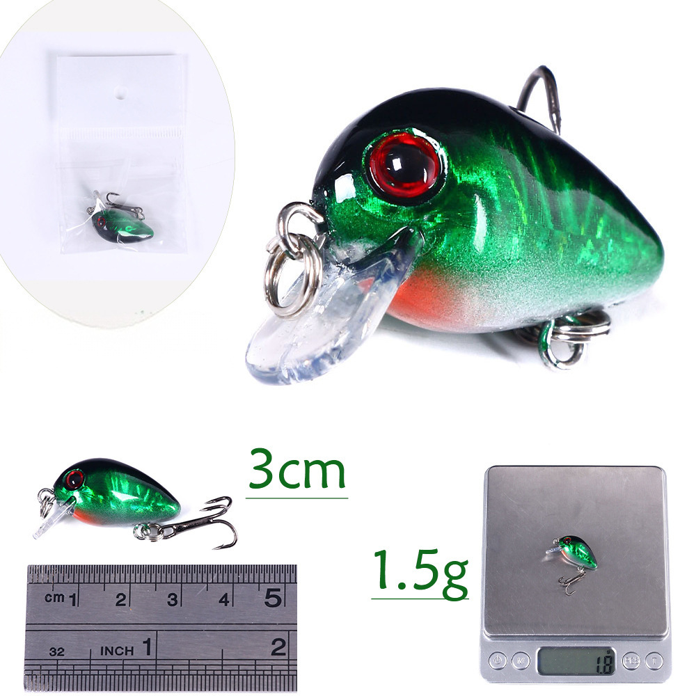 CHEERY New Artificial Hard Bait Topwater Lure 1.5G ABS Material for Catfish Cod & Pike Fishing with Hooks – Crankbait – view 4