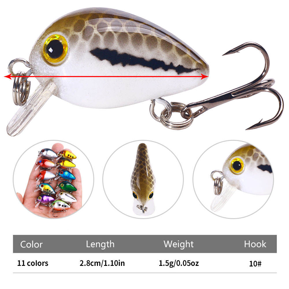 CHEERY New Artificial Hard Bait Topwater Lure 1.5G ABS Material for Catfish Cod & Pike Fishing with Hooks – Crankbait – view 2