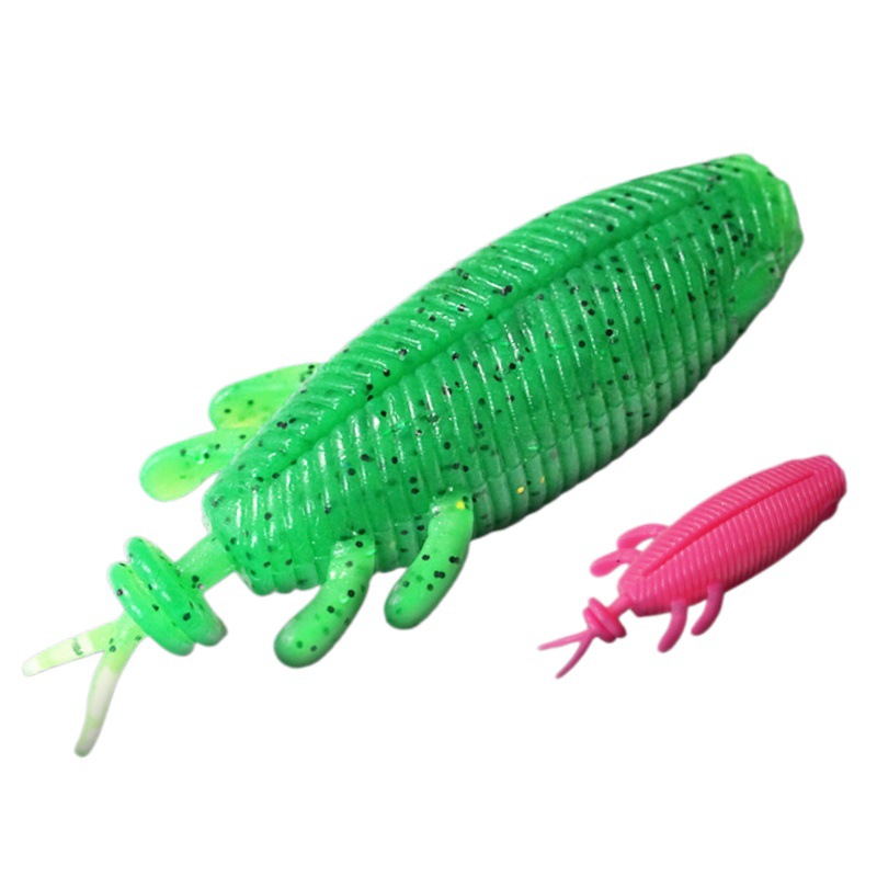 CHEERY Twin Tail Silicone Soft Swim Bait Topwater Lure for Marlin Pike & Cod-Ice Fishing Use 8cm with Hooks – Soft Lure – view 3