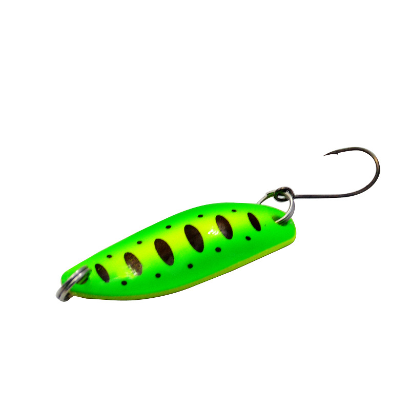 CHEERY Metal Midwater Trout Fishing Spoon Lure Hooks Printed New Design for Freshwater Fish Carp River Lake Stream Use Model – Spoon & Spinner – view 3