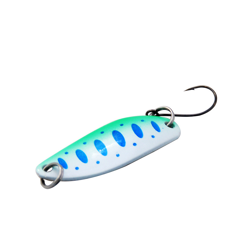 CHEERY Metal Midwater Trout Fishing Spoon Lure Hooks Printed New Design for Freshwater Fish Carp River Lake Stream Use Model – Spoon & Spinner – view 5