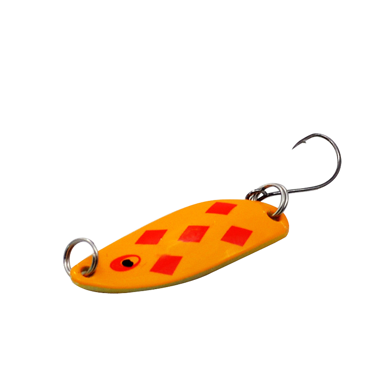 CHEERY Metal Midwater Trout Fishing Spoon Lure Hooks Printed New Design for Freshwater Fish Carp River Lake Stream Use Model – Spoon & Spinner – view 2