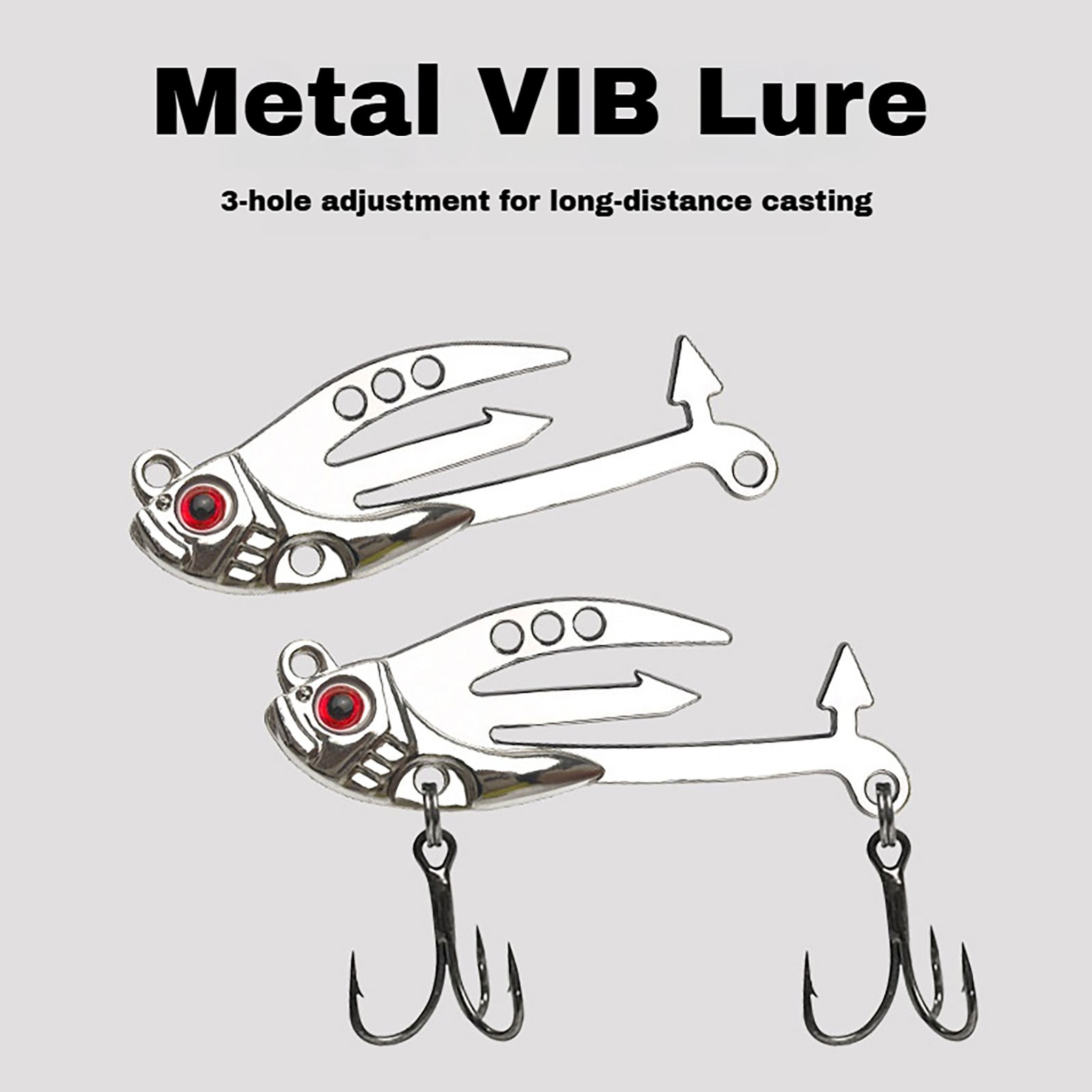 CHEERY 5g-11.5g Vibration Metal Vib Lure Hard Jigging Lures Vib Spoon Fishing Baits Midwater Baits Saltwater Fish Sea Bass Pike – VIB – view 3