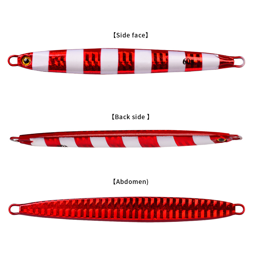 CHEERY 40g Metal Luminous Slow Pitch Fishing Jig Lure Deep Sinking Saltwater Lake Artificial Boat Jigging Lure Hook – Metal Jig – view 2