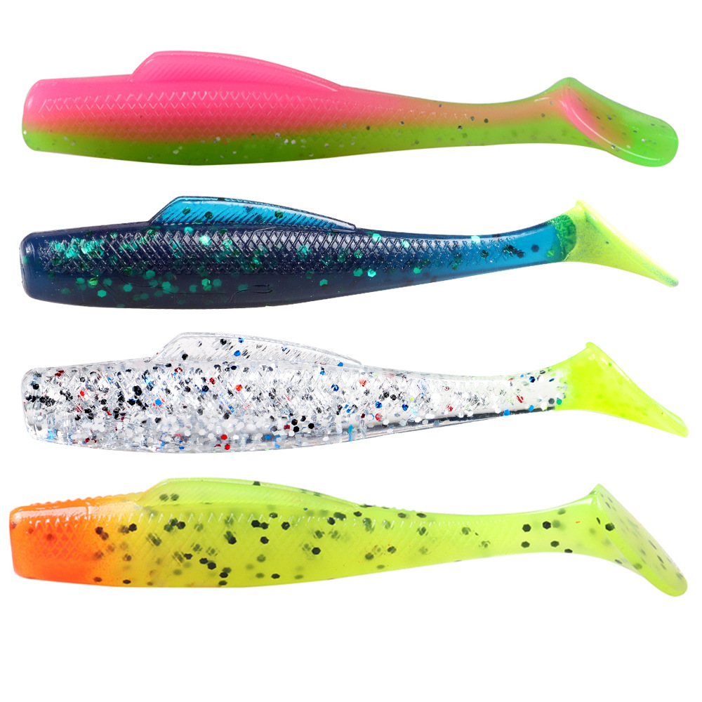 CHEERY 80mm TPE Artificial Soft Bait 4.8g Floating Water Insect Lure 6pcs ABS Material for Carp Pike Perch Zander Cod – Worms & Grubs – view 5