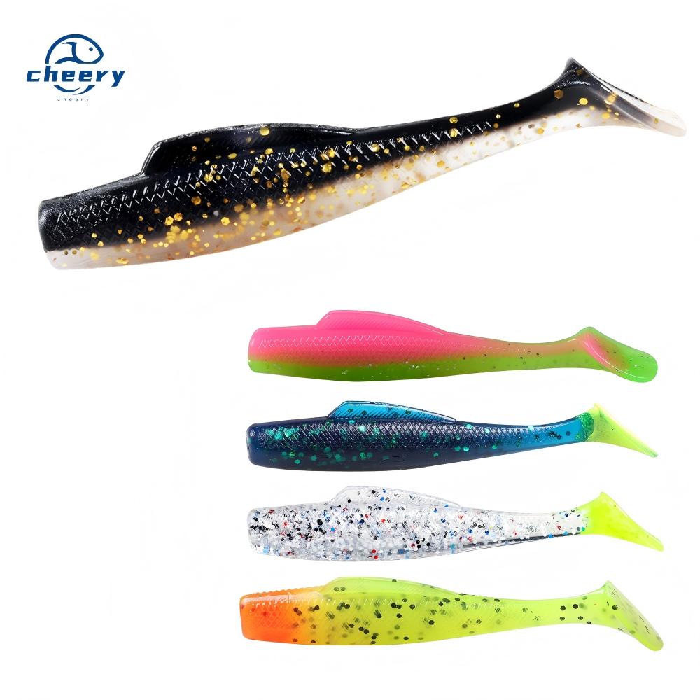 CHEERY 80mm TPE Artificial Soft Bait 4.8g Floating Water Insect Lure 6pcs ABS Material for Carp Pike Perch Zander Cod – Worms & Grubs – view 1