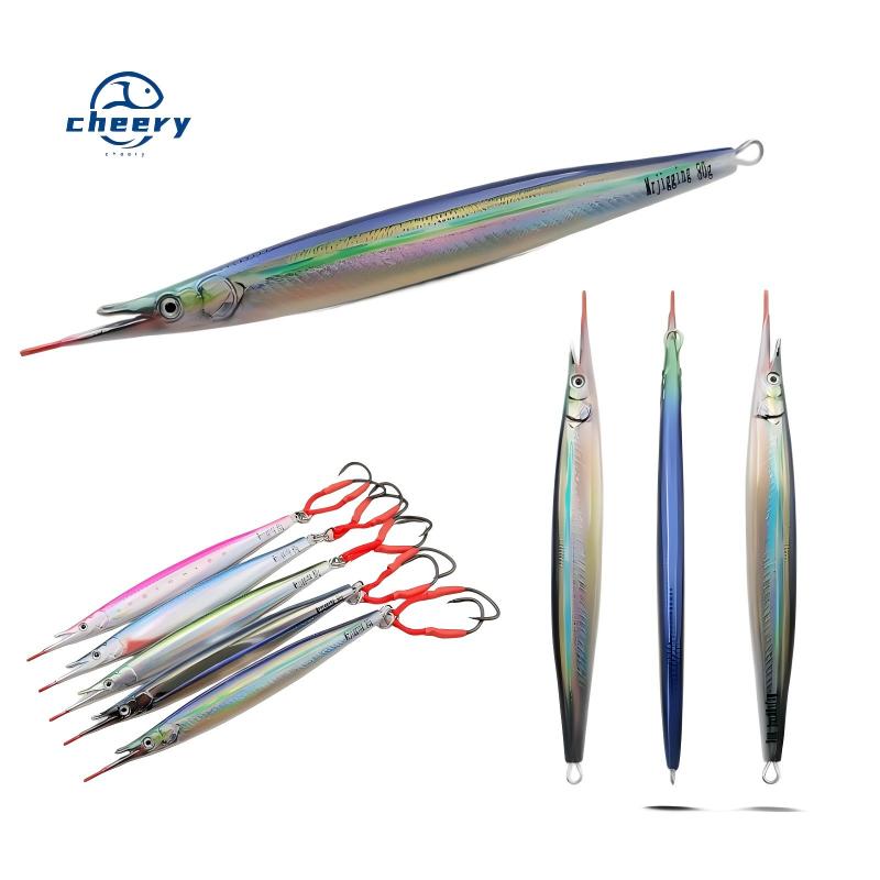 CHEERY 100g 5color Metal Jig Artificial Hard Bait Lure for Freshwater Casting Bottom Fishing Technique – Metal Jig – view 1