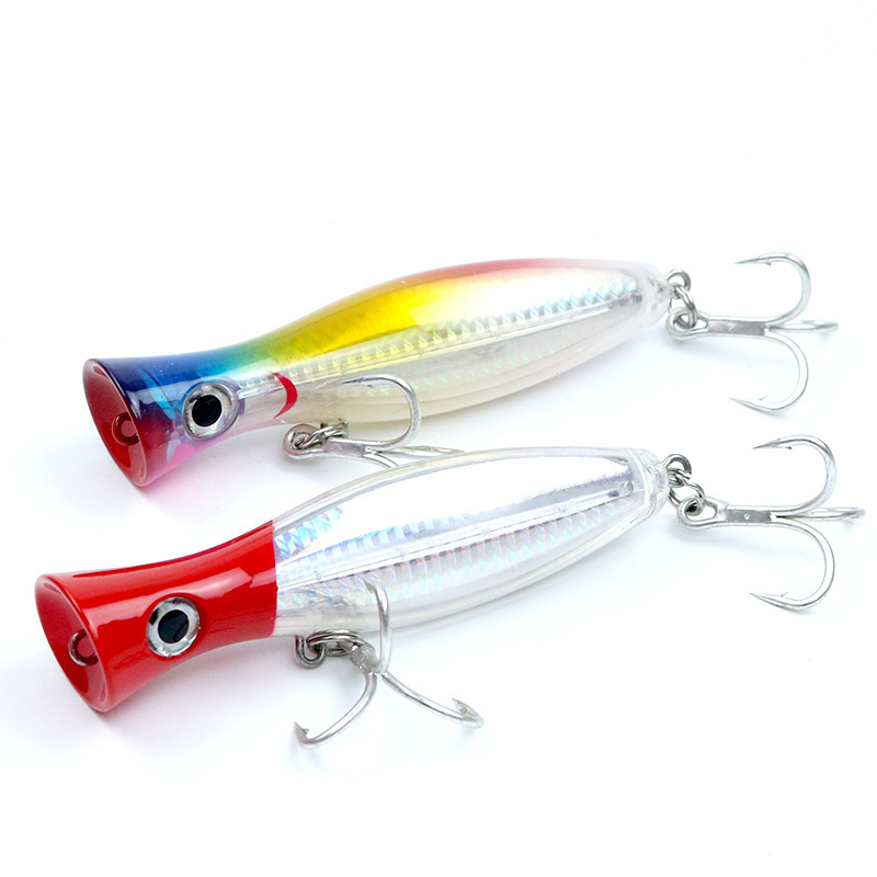 CHEERY Angle for 12cm/43g 8 Colors ABS Plastic Artificial Hard Bait Popper Fishing Lure Saltwater River Lures Snakehead Sea – Popper – view 3