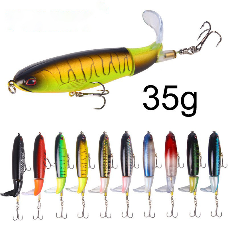 CHEERY 13g 10cm Premium Pencil Lure Kit Bass Trout Carp Baits Propeller Tail Durable Hooks Realistic Action Freshwater Lake – Pencil – view 4