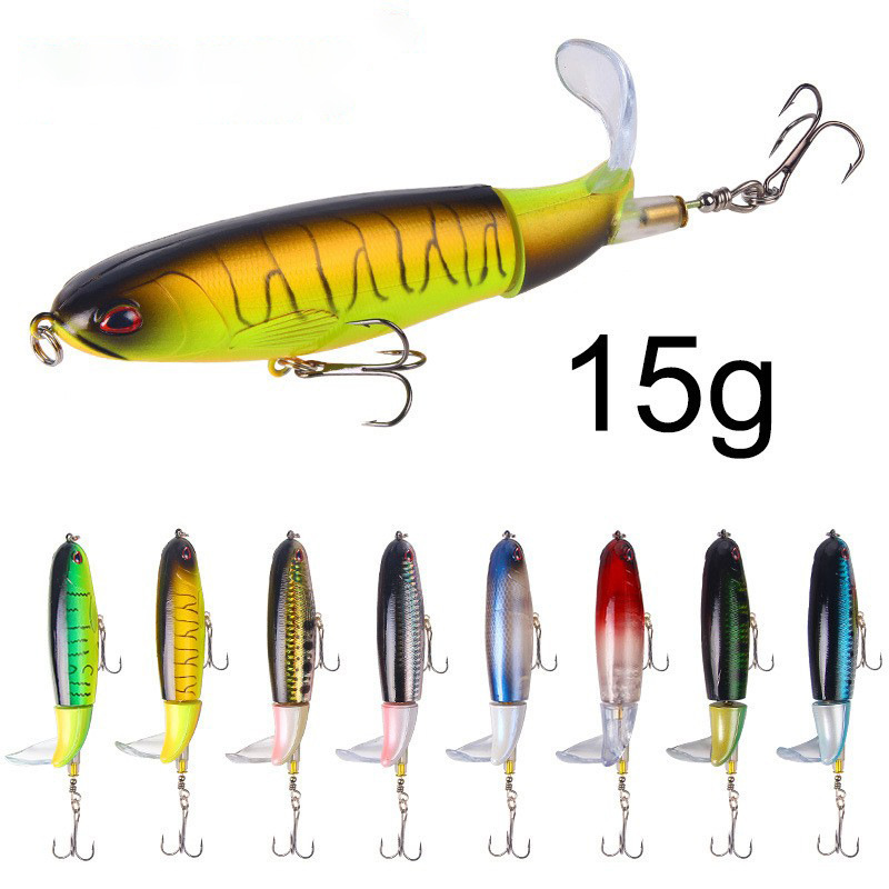 CHEERY 13g 10cm Premium Pencil Lure Kit Bass Trout Carp Baits Propeller Tail Durable Hooks Realistic Action Freshwater Lake – Pencil – view 5