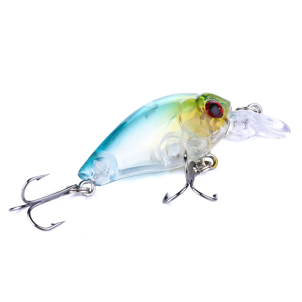CHEERY Micro Fishing Complete Set Mini Floating Crankbait 4.5cm 4g Printed Hard Fishing Lure for Mackerel Bream Stream Use Hooks – Crankbait – view 5