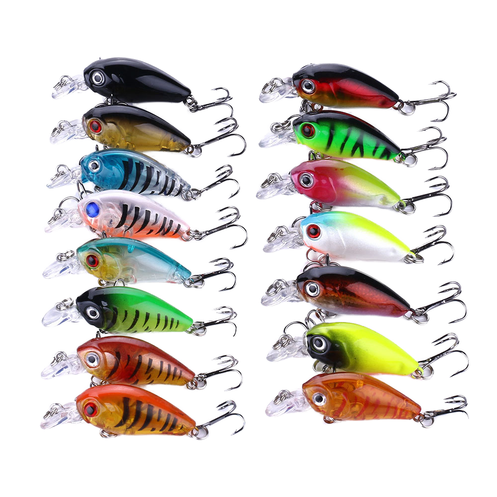 CHEERY Micro Fishing Complete Set Mini Floating Crankbait 4.5cm 4g Printed Hard Fishing Lure for Mackerel Bream Stream Use Hooks – Crankbait – view 2