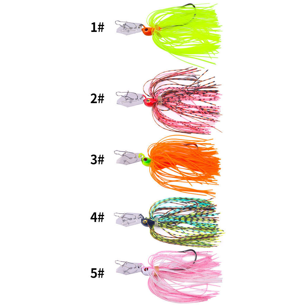 CHEERY High Quality 8CM 11.4G Chatterbait Lure 120mm Spinner Jig with Rubber Skirts for River and Stream Fishing – Hard Lure – view 3