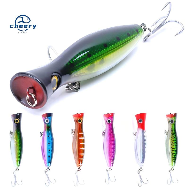 CHEERY Tourn-120 Popper Lure Live Bait Trout ABS with 3D Fish Eyes for Rivers Lakes Streams – Popper – view 1