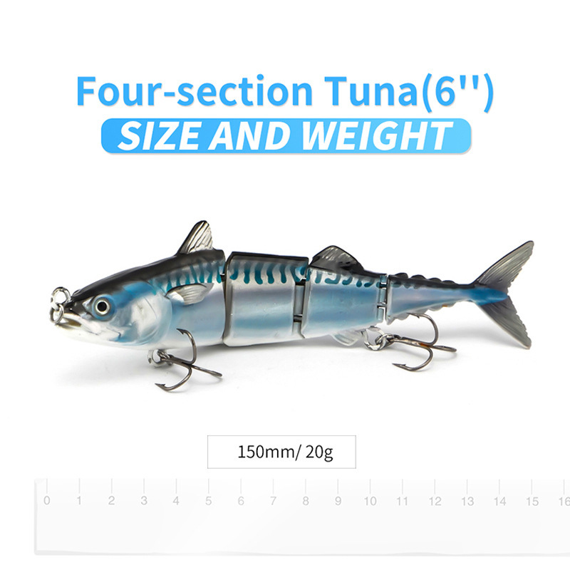CHEERY New Design Two-Stage ABS Insect Bait Freshwater & Saltwater Floating Hard Bait for Bass Sea Bass Perch Trout & Carp – Swimbait – view 5