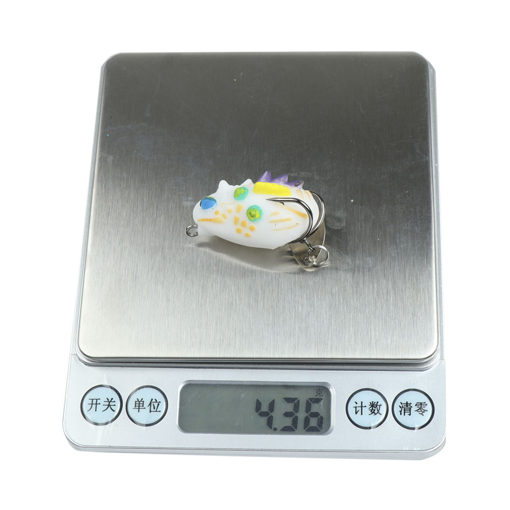 Cheery 3.5cm/4.4g PVC Soft Frog Fishing Lure Mini Double Hooks Bottom Fishing Trout Lake Printed Artificial Bait – Frog – view 4