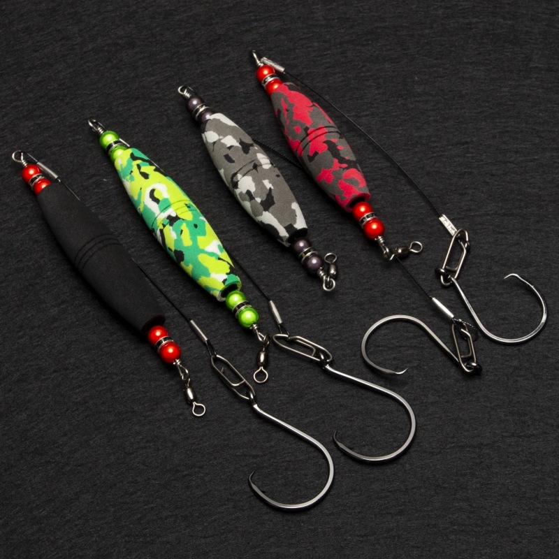 Cross-border 3 Inch High Visibility EVA Foam Float with Hook, 4PCS Stainless Steel Wire Float Fishing Line Kit – Fishhook – view 2