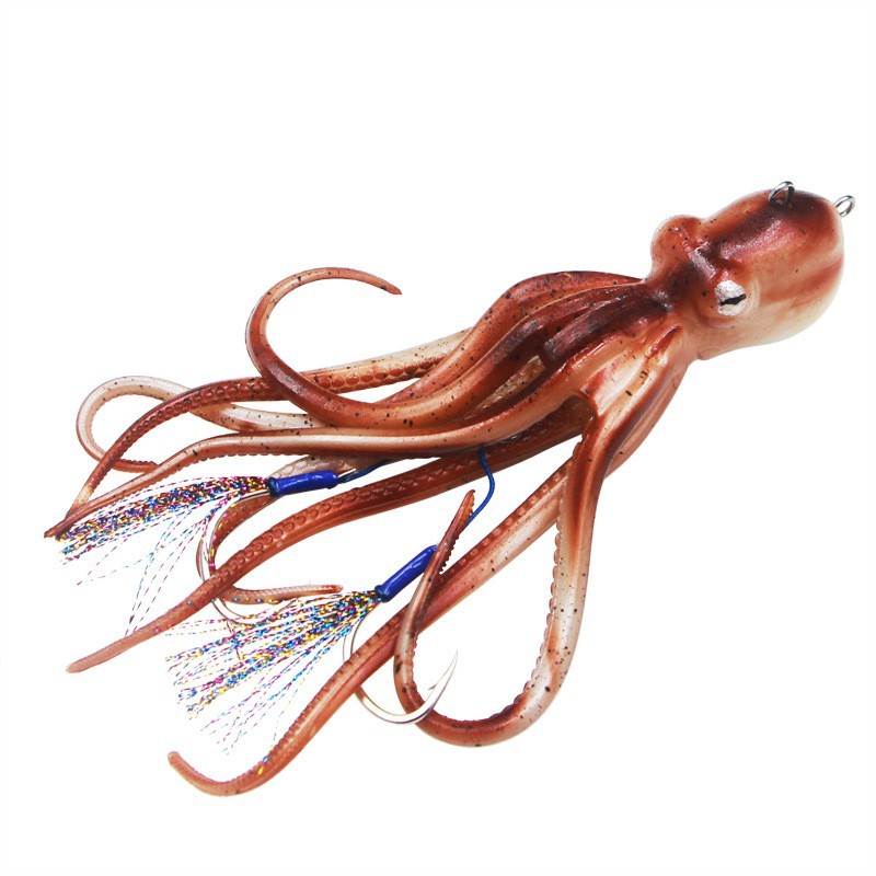 Cross-border Deep Sea Ink Octopus Lure, 180g 200g 300g Bionic Squid Fishing Bait Wholesale – Octopus Skirt – view 3