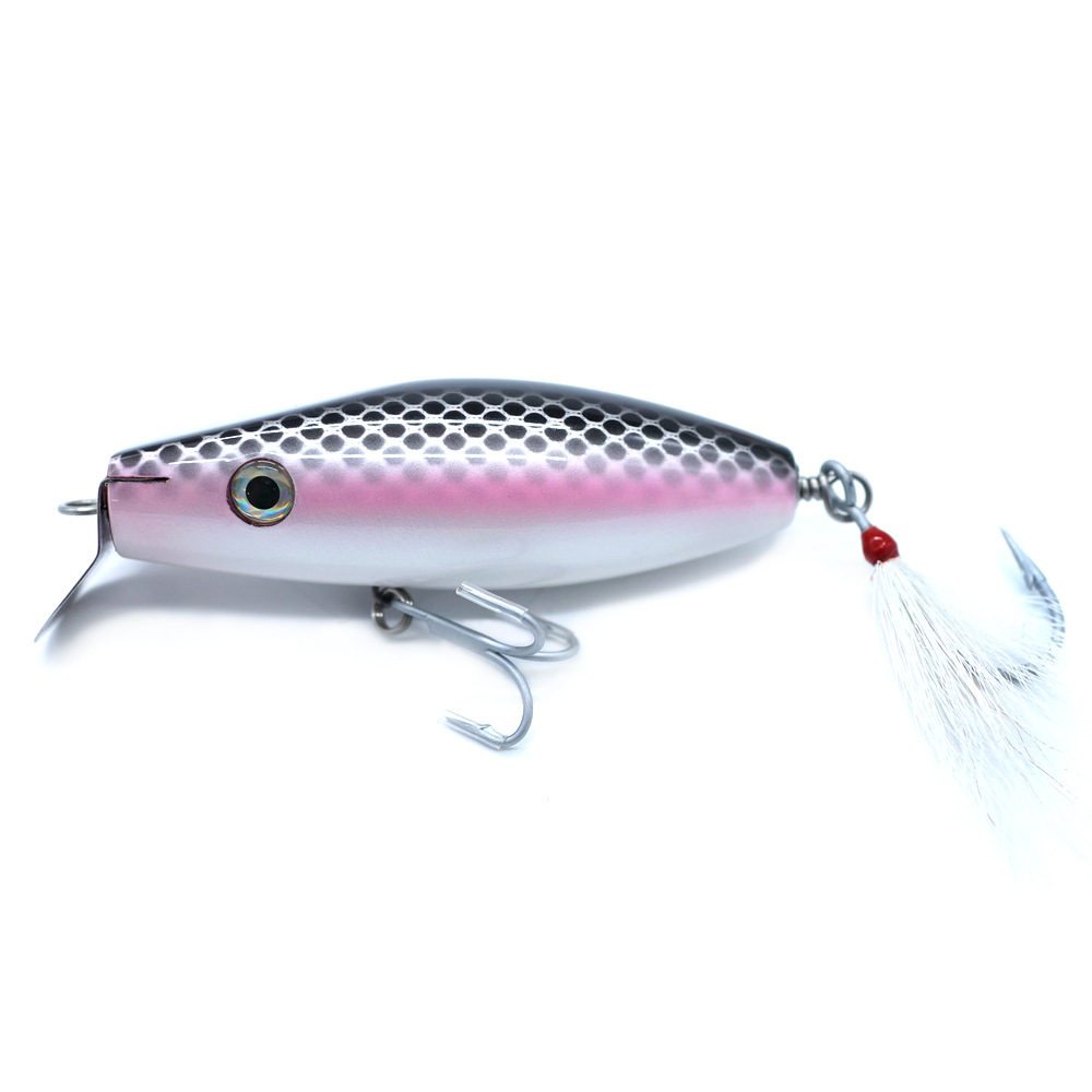Customizable Wooden Minnow Lure With Metal Lip, Saltwater Boat Trolling Fishing Bait for Tuna Cross-border Wholesale – Minnow – view 2