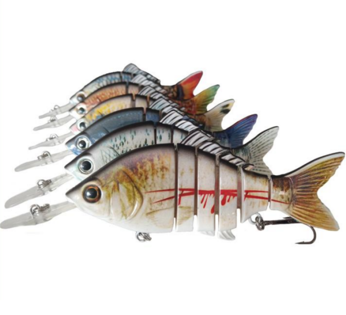 Multi-jointed Deep Diving Minnow with Long Lip, Sinking Long Cast Hard Lure for Topmouth Culter Bass Mandarin Fish – Swimbait – view 1