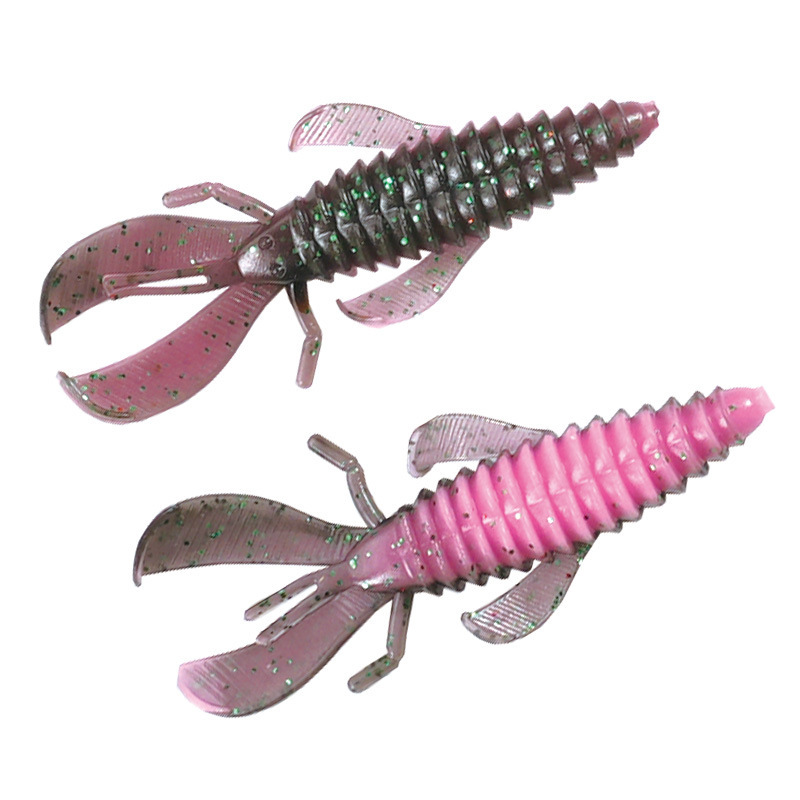 Soft Shrimp 8cm 4.7g Obstacle Artificial Soft Bait Stainless Steel Submerged Bionic Lure Cross-border Wholesale – Soft Lure – view 4