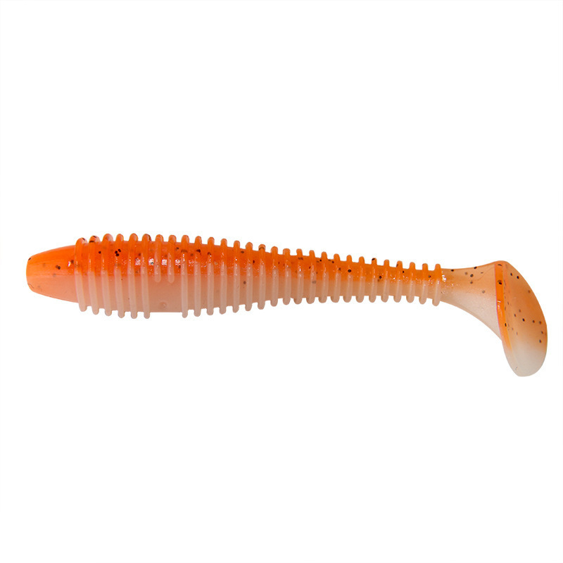 Factory Wholesale Luya Two-color Bulk Threaded T-tail Stainless Steel Soft Bait Soft Worm Maggot Perch Fake Bait – Worms & Grubs – view 2