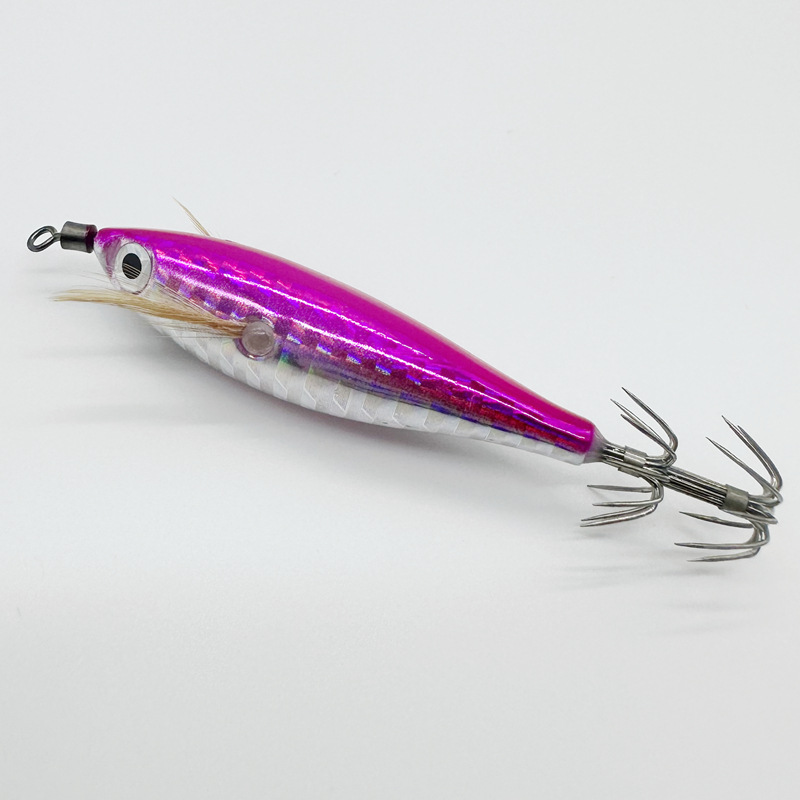 CheeryWood ABS Shrimp Lure Floating Squid Hook Egi Jigging Octopus Cuttlefish Bait Ocean Boat Fishing Sea Fishing – Hard Lure – view 5