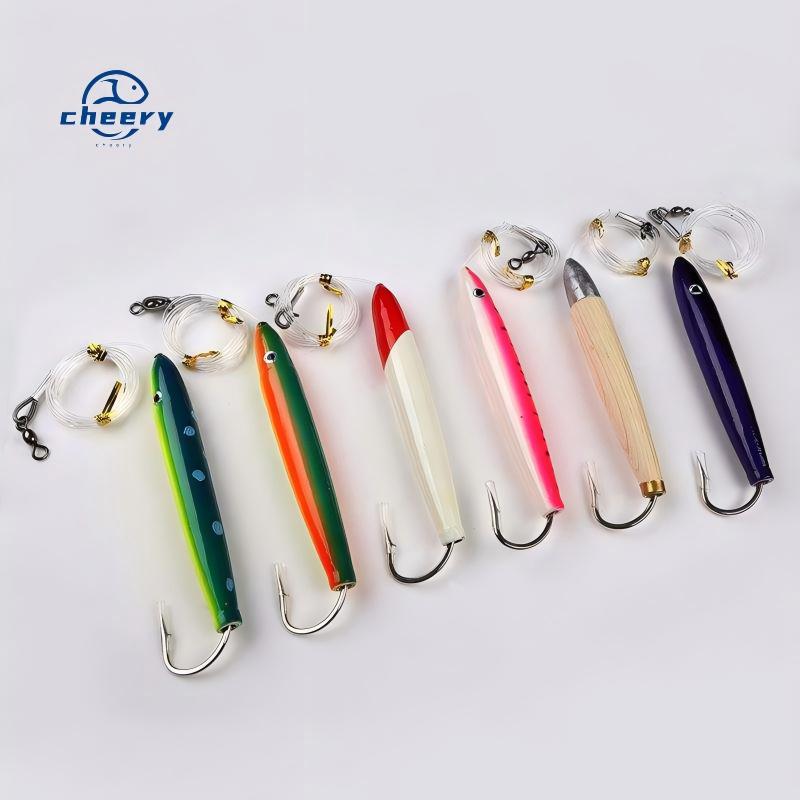 CHEERY 6" Metal & Lead Trolling Lure Plug with Hooks for Saltwater & Freshwater Fishing Trout Tuna Big Game Rigging – Hard Lure – view 1