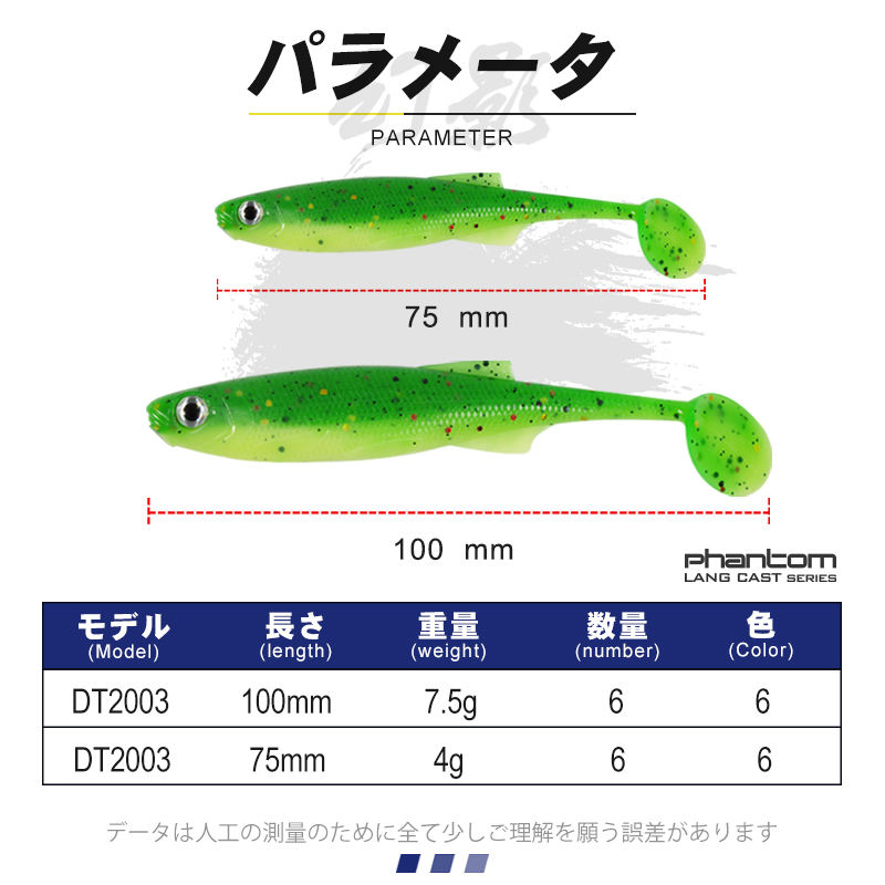 Cheery 100mm 7.5g Soft Fish Lure Custom Colors 3pcs Pack for Ocean Boat Lake Stream Fishing – Worms & Grubs – view 2