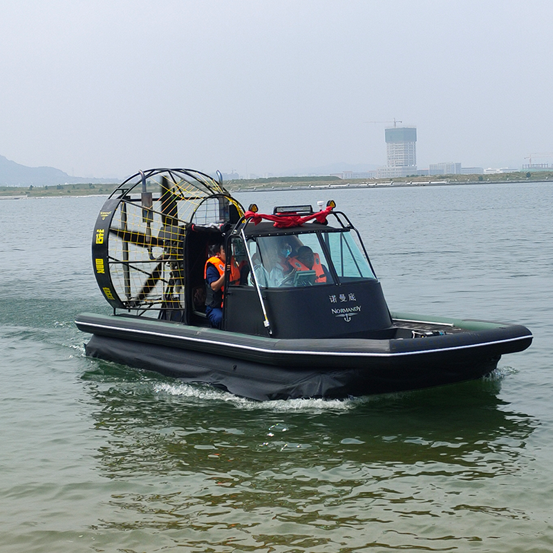 CHEERY Brand 0.8T Load Capacity 60km/h Speed Inboard Engine Work Boat Soft-Bottom Hovercraft Amphibious Multi-purpose Emergency – Boats & Ships – view 4