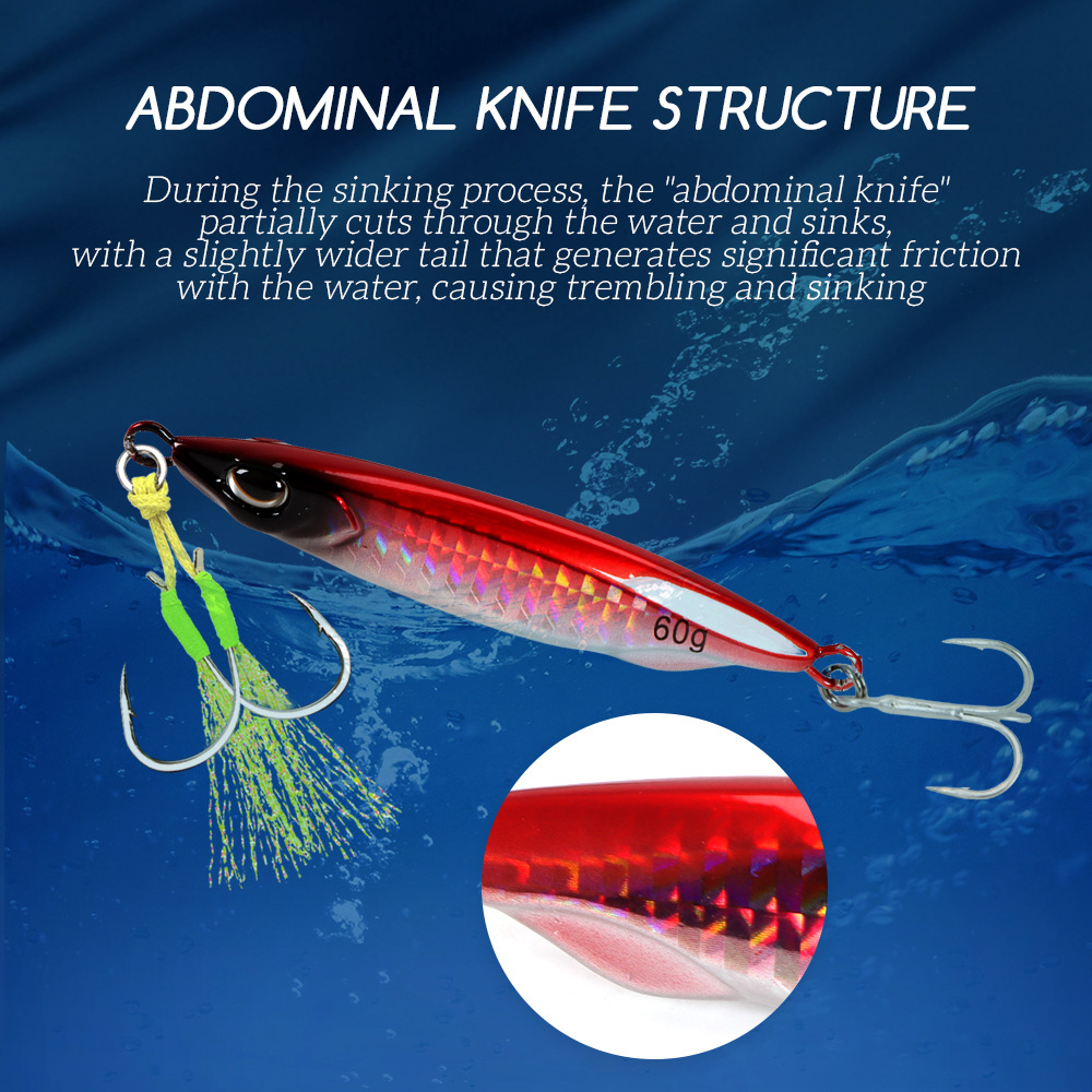 Metal Jig Artificial Hard Bait for Shore Casting Largemouth Bass-Sea Fishing Boat Use – Metal Jig – view 4