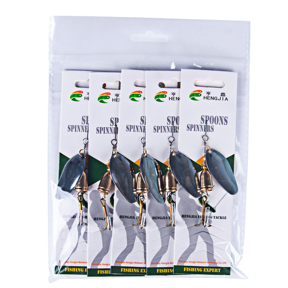 CHEERY Wholesale SP136 7cm 8.9g Printed Artificial Metal Spinner Baits Spoon Fishing Lures for Saltwater & Float Fishing – Spoon & Spinner – view 5