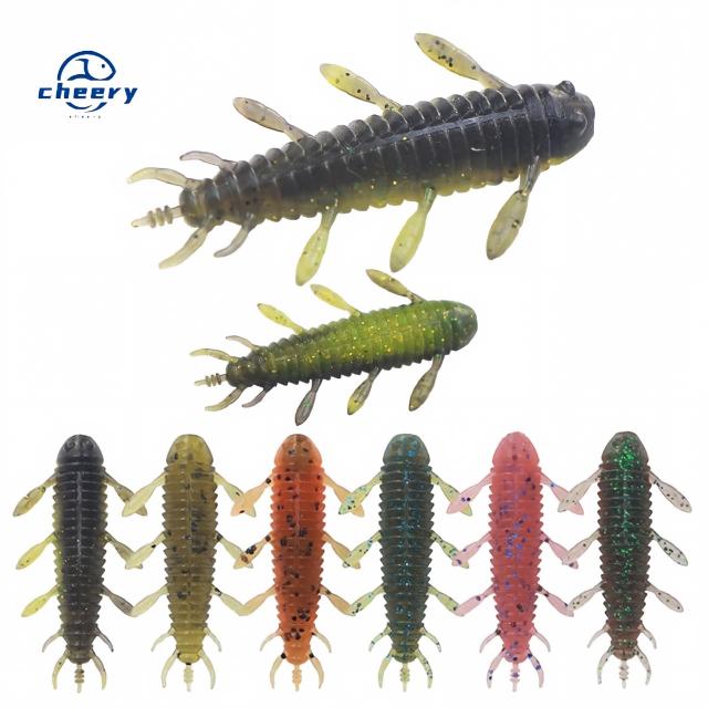 CHEERY New Style 5cm 1.9g Green Pumpkin Saltwater Fishing Bottom Fishing Soft Bait Printed – Soft Lure – view 1