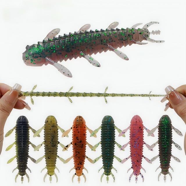 CHEERY New Style 5cm 1.9g Green Pumpkin Saltwater Fishing Bottom Fishing Soft Bait Printed – Soft Lure – view 4