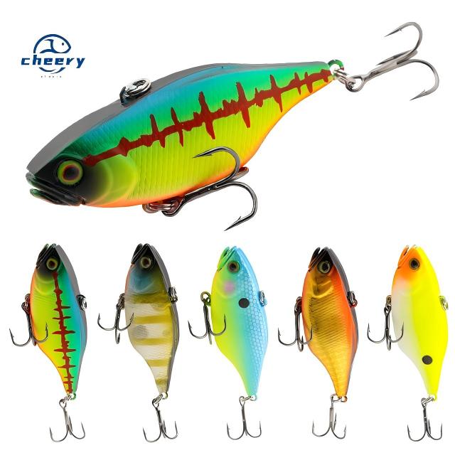 CHEERY New 6cm 15g Bulk Sinking VIB Biomimetic Hard Lure Bionic Vibrating Bead Fishing Hook with Pike Target – VIB – view 1