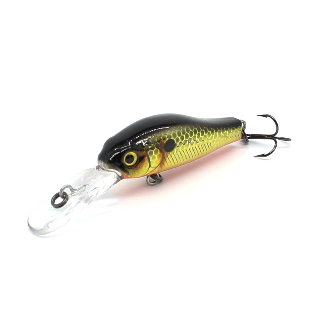 CHEERY Hard Bait Floating Fishing Minnow Midwater 55mm 2.5g Diving 1.2m Rattle Shad Bass Sea Bass Salmon Pike Lure with VMC Hook – Crankbait – view 3