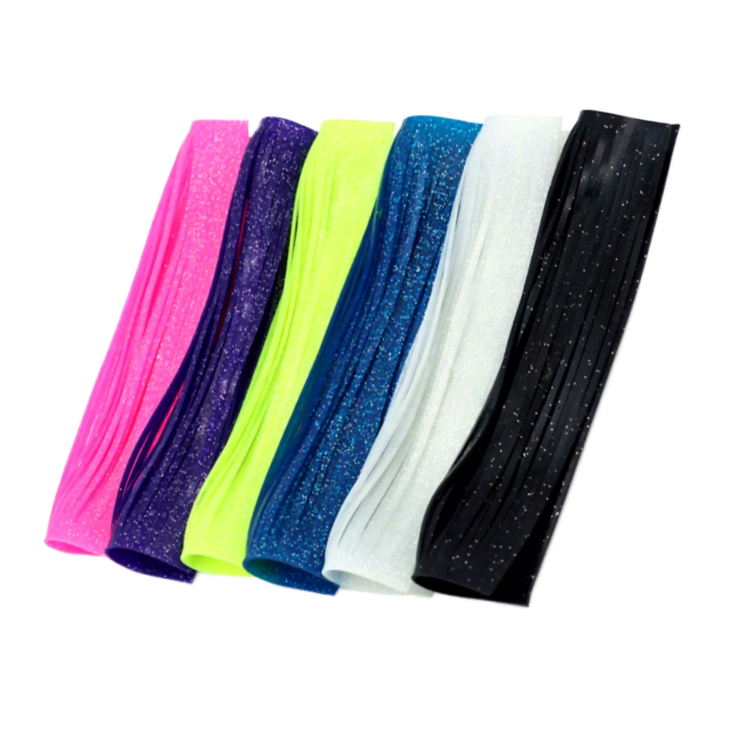 CHEERY 2mm Wide Silicone Skirt Layers for Fly Tying Fishing Lure Flutter Legs and String Materials 15g River Lake Stream – Soft Lure – view 2