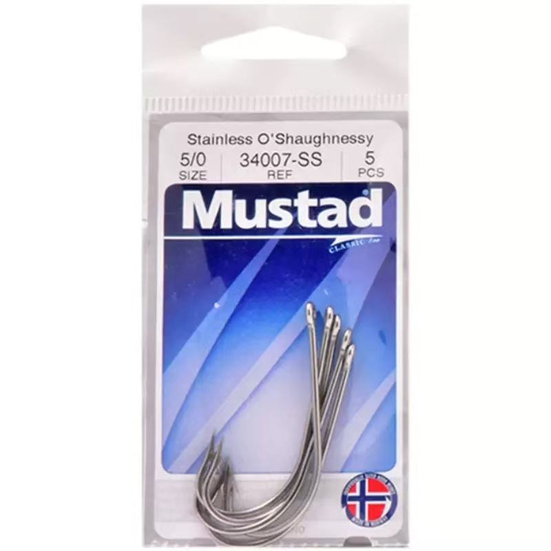 CHEERY 100% Stainless Steel O'shaughnessy 8-8/0# Long Shank Barbed Circle Hooks 34007SS for Saltwater and Fly Fishing – Fishhook – view 2