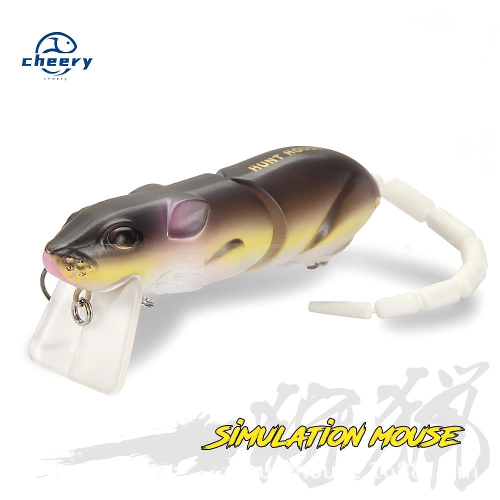 CHEERY Lure Mino 3D Bionic Mouse Multi-segmented Bait Stainless Steel 85mm 17g Ultra-realistic Swim Action for Bass – Minnow – view 1