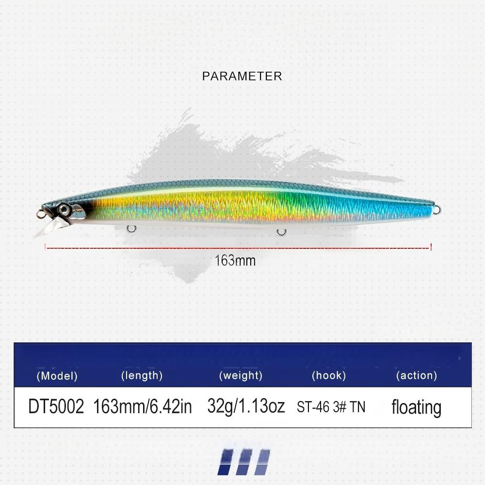Stainless Steel Japanese-style Long-cast Lure Minnow Dead-float System Vibrating Twitch-and-pause Action Bass Mandarin Fish – Minnow – view 4